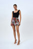 Contrast Pipe Mini Skirt | Final Sale - Black Multi