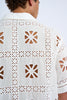 Block Flower Anglaise Shirt | Final Sale - Ivory