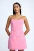 Celeste Corset Heart Mini Dress - Prism Pink