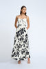 Fia Linen Floral Dress | Final Sale - Ivory Black