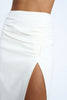 Fold Split Midi Skirt | Final Sale - Ivory