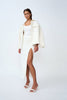 Fold Split Midi Skirt | Final Sale - Ivory