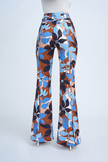 Printed flare pants hotsell