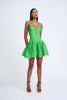 Oriana Gather Panel Mini Dress | Final Sale  - Green