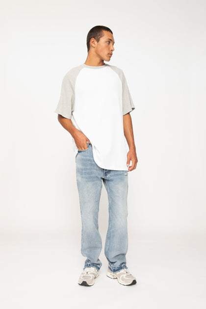 Colour Mix Raglan Tee, Ivory