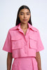 Pink Salt Pocket Crop Shirt | Final Sale - Pink Salt