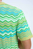 Rayne Ripple Knit Shirt | Final Sale - Green Multi