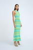 Rayne Ripple Stripe Knit Dress | Final Sale - Green Multi