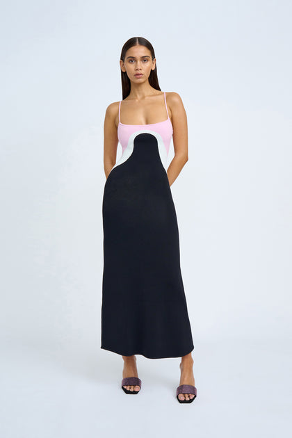 rosa knit maxi dress