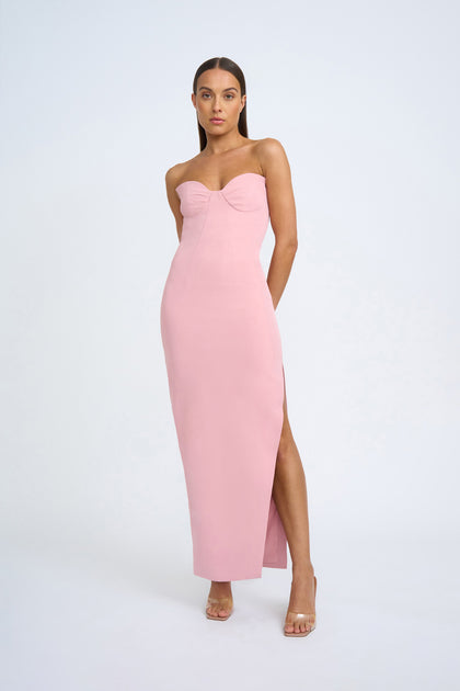 Baby pink outlet strapless dress