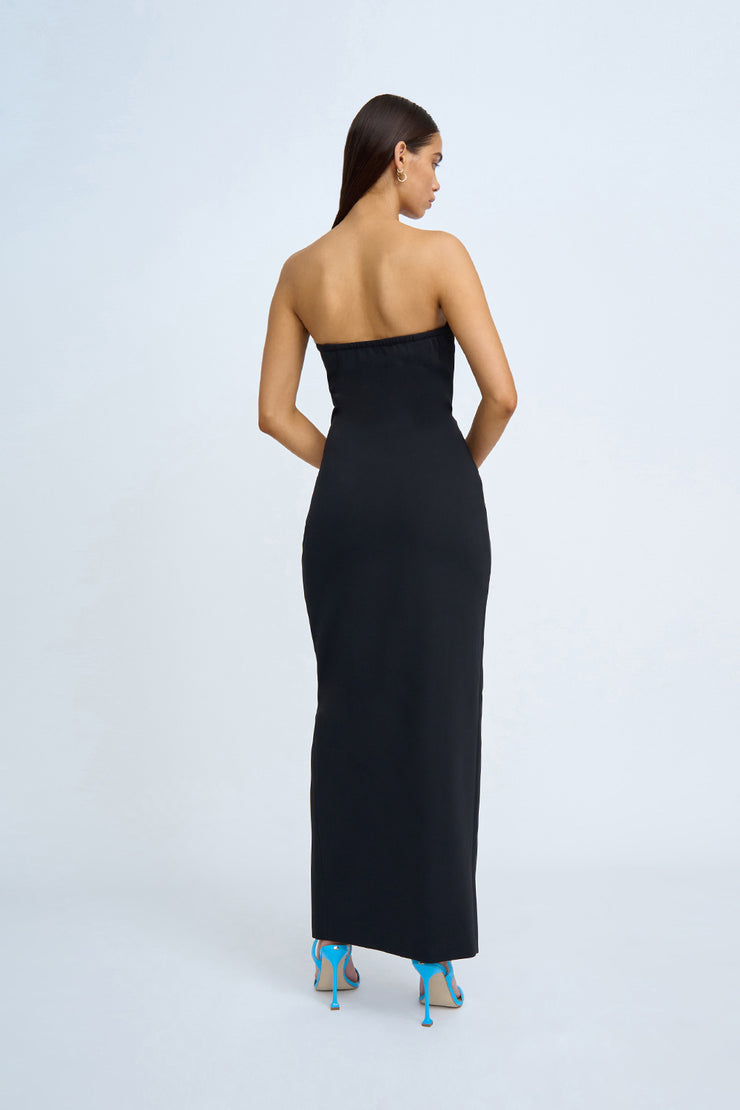 Seraphina Structured Longline Dress - Black