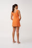 Alfresco Embroidery Mini Dress - Orange Aqua