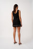 Alfresco Embroidery Mini Dress - Black Ivory