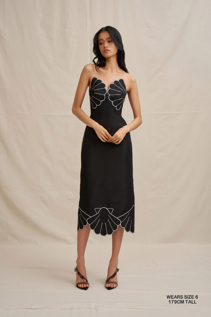 Kimora Shell Midi Dress