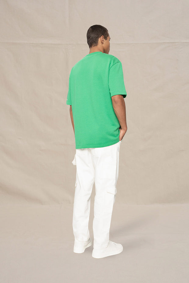 Green Romantics Floral Tee - Ivory Green