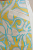 Painted Palm Contrast Mini Skirt - Yellow Blue Ivory