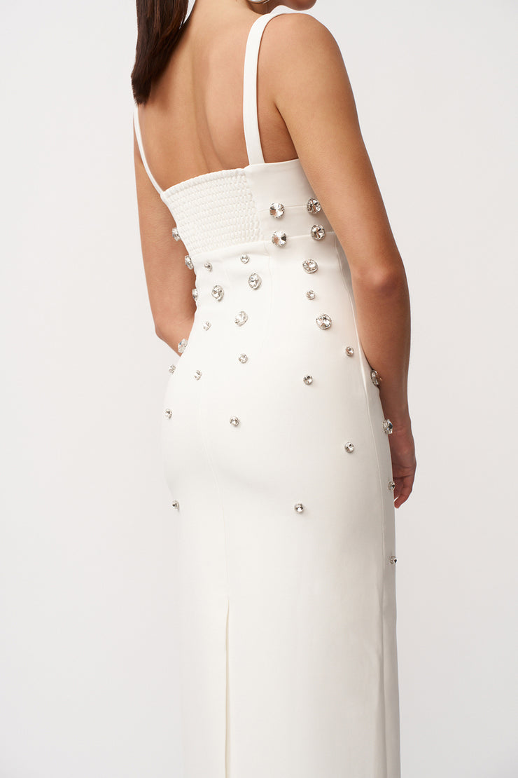 Diana Diamond Ankle Dress | Final Sale - Ivory