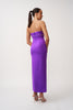 Audrey Twist Strapless Ankle Dress | Final Sale - Purple