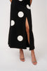 Dolcetto Spot Ankle Dress - Black Ivory