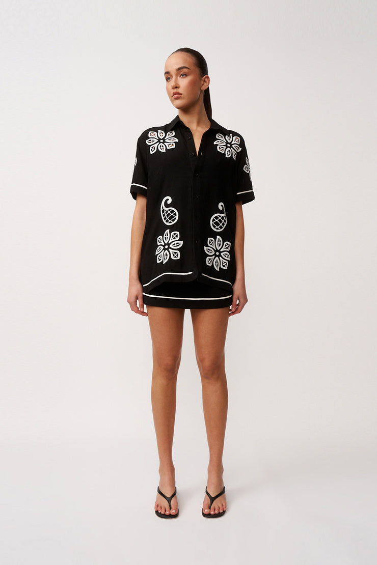 Alfresco Sun Shirt - Black Ivory