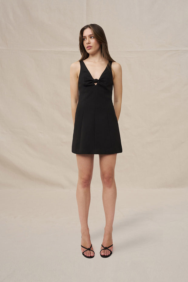 Harper Mini Shift Dress - Black