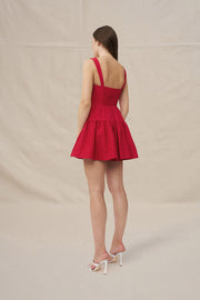 Rita Bustier Mini Dress | Final Sale - Red