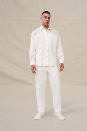 Bowie Broderie Shirt | Final Sale - Ivory