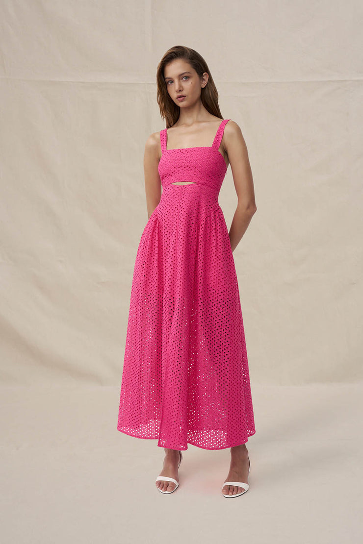 Willow Anglaise Sun Dress | Final Sale - Pink