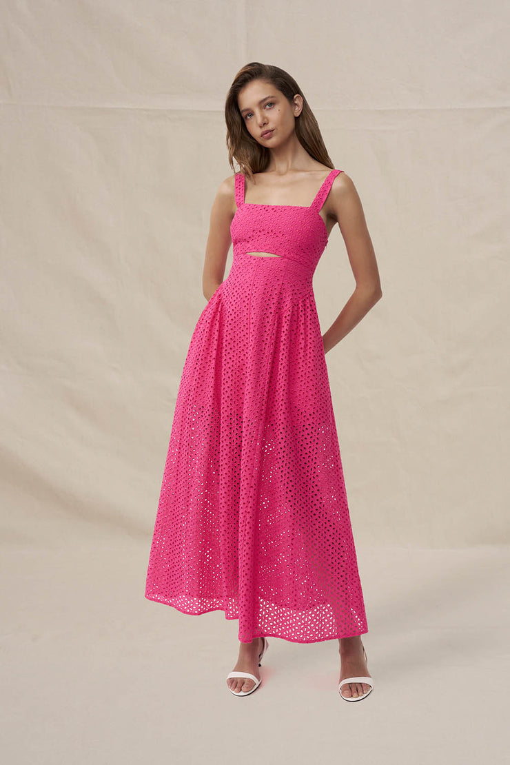 Willow Anglaise Sun Dress | Final Sale - Pink