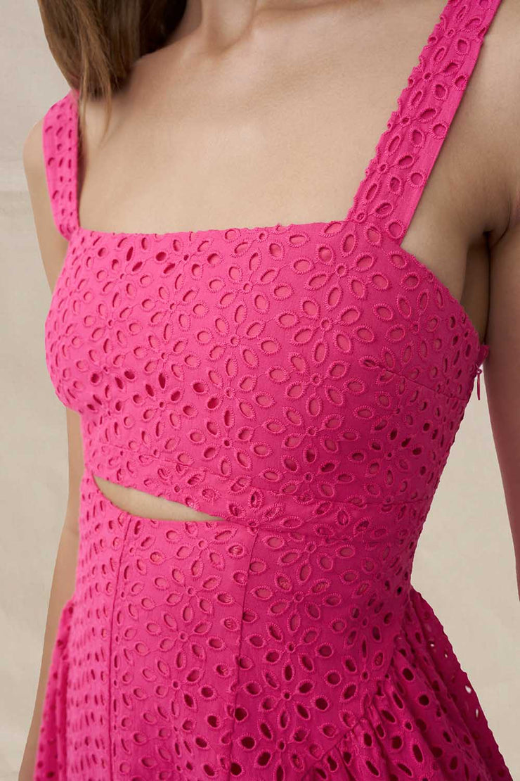 Willow Anglaise Sun Dress | Final Sale - Pink