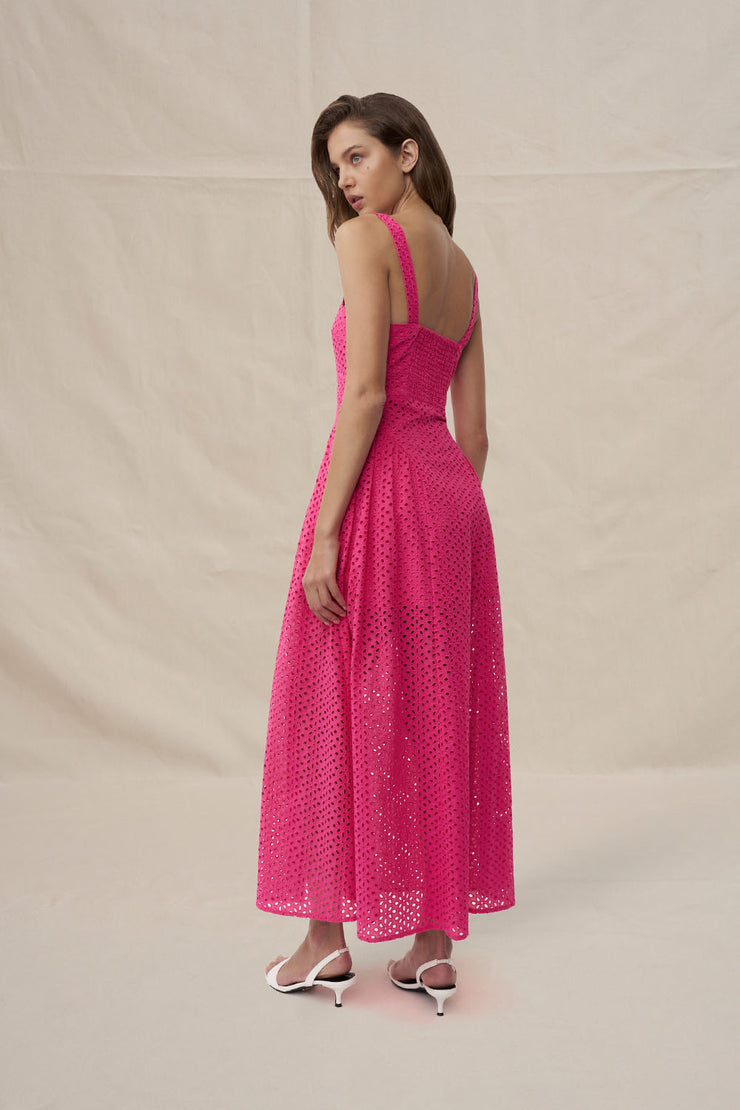 Willow Anglaise Sun Dress | Final Sale - Pink