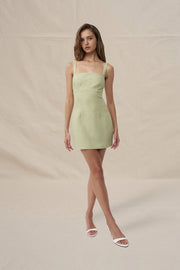 Telisa Tweed Mini Dress | Final Sale - Tweed Green