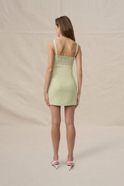 Telisa Tweed Mini Dress | Final Sale - Tweed Green