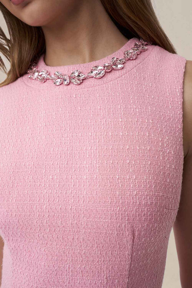 Santina Shift Mini Dress - Pink