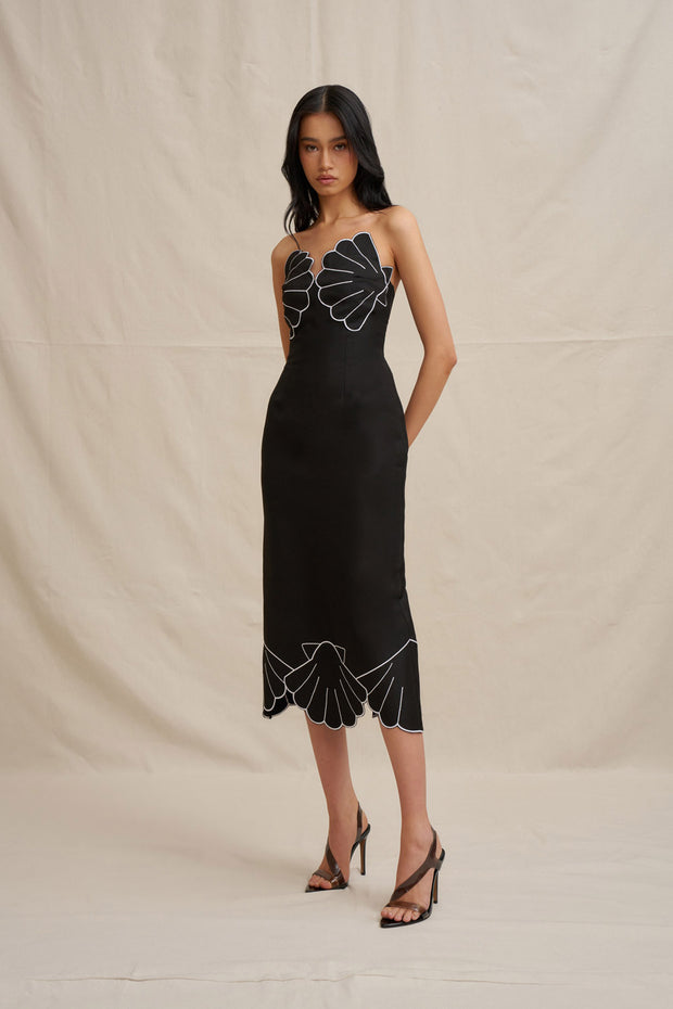 Kimora Shell Midi Dress