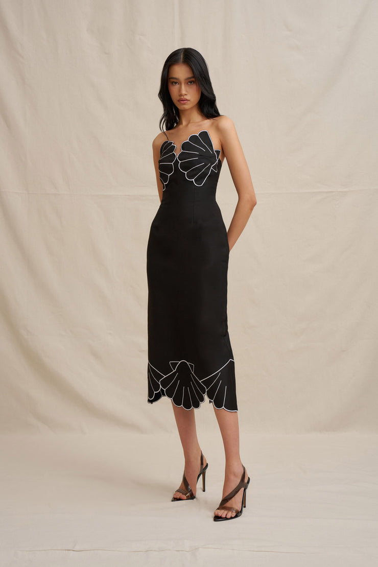 Kimora Shell Midi Dress