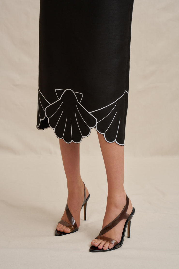 Kimora Shell Midi Dress