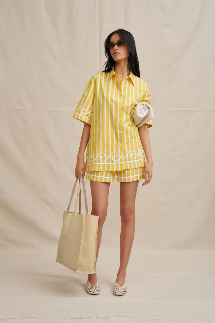 Reese Stripe Mini Short