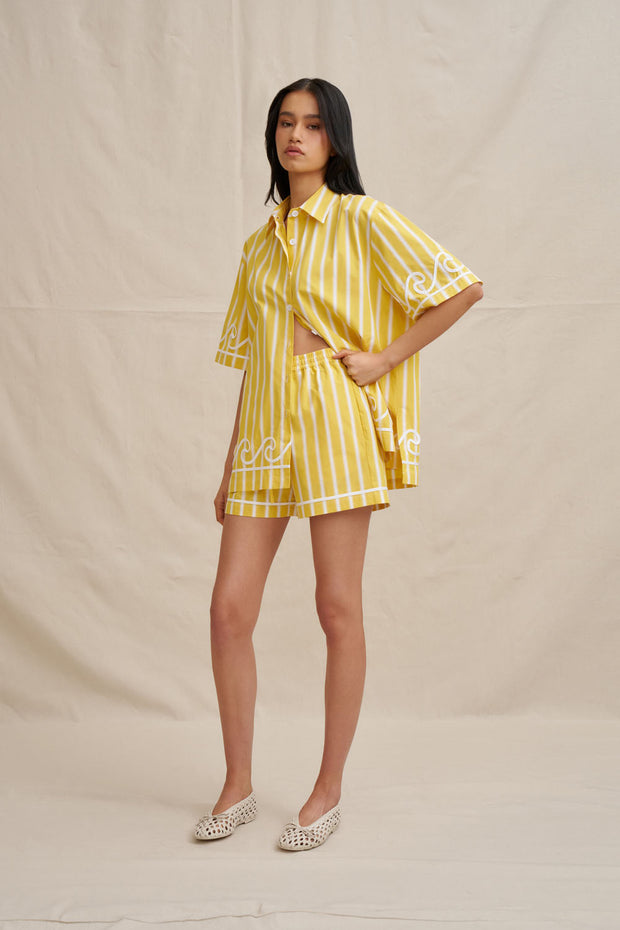 Reese Stripe Mini Short