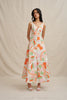 Bloomtide Maxi Dress - Multi Green Peach
