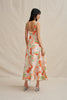 Bloomtide Maxi Dress - Multi Green Peach