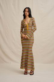 Fontana Tie Sheer Ankle Dress