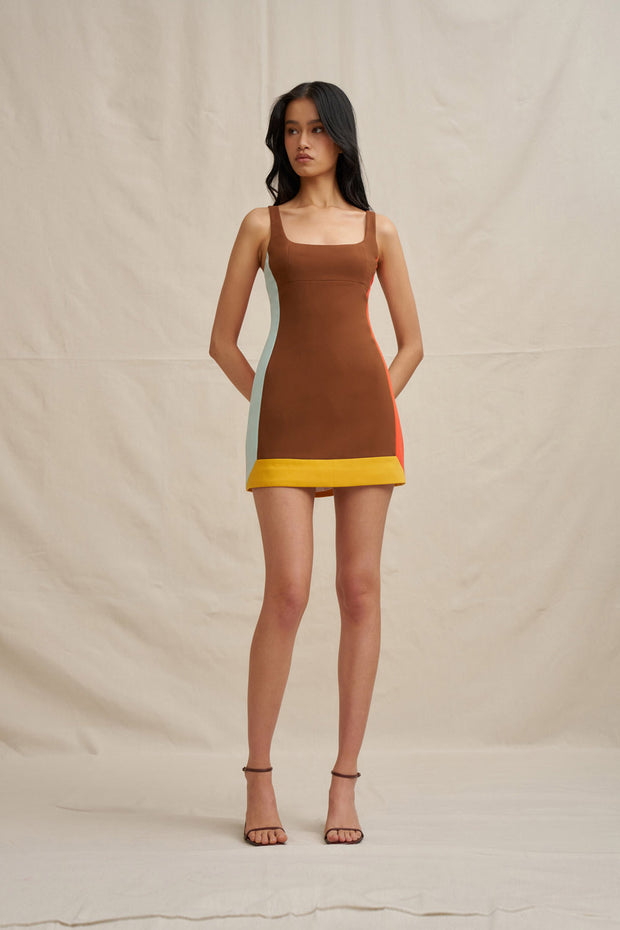 Nadia Block Mini Dress