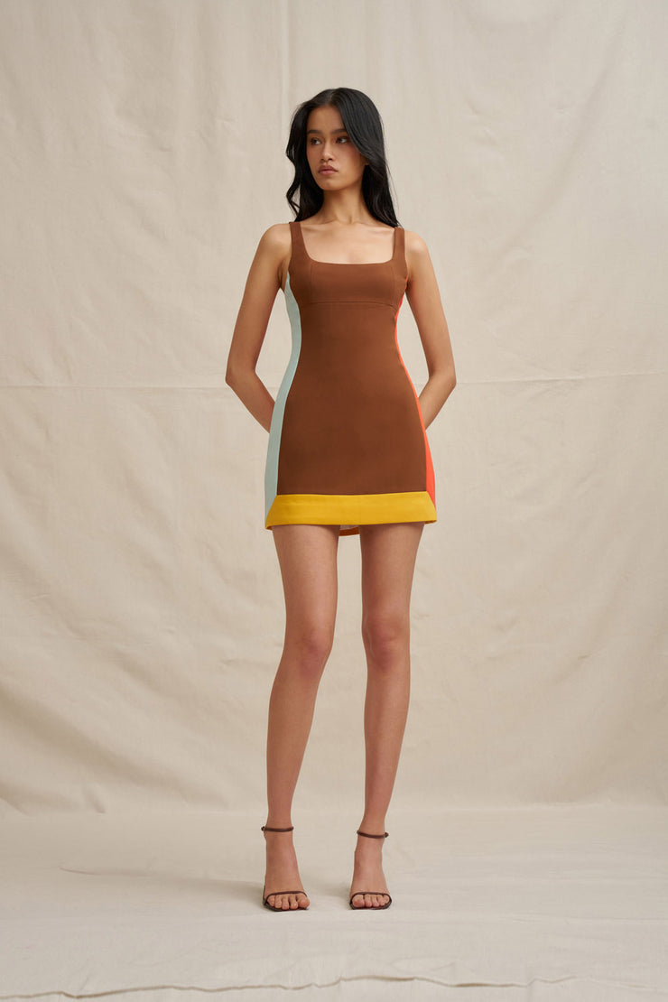 Nadia Block Mini Dress