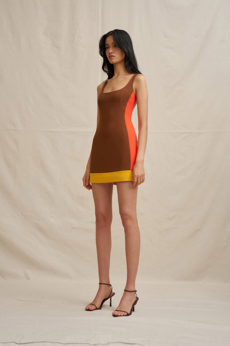Nadia Block Mini Dress