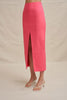 Chloe Midi Skirt - Coral Pink