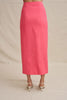 Chloe Midi Skirt - Coral Pink