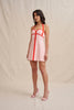 Wisteria Halter Mini Dress - Red Pink