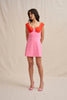 The Cleo Mini Dress - Red Pink
