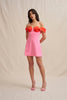 The Cleo Mini Dress - Red Pink